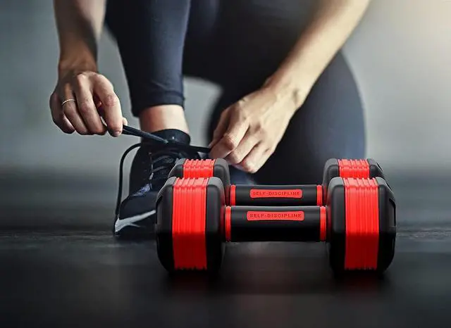 Alt view image 7 of 7 - Adjustable Dumbbells Weights, Neoprene All-in-1 Options, Non-Slip, All-Purpose, Home, Gym, Office