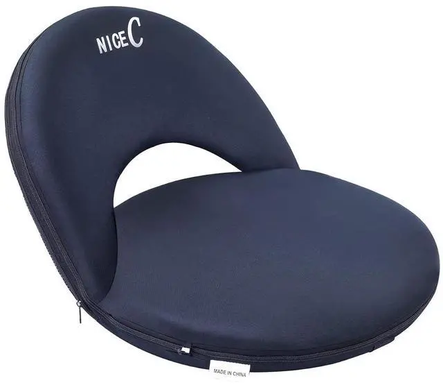 Main image of Stadium Seats, Floor Chairs, Bleacher Chairs, 10-Position Reclining Waterproof Cushion, Ultralight, Foldable, Extra Thick Padding, with Shoulder Strap & Net Pocket (Set of 1 Black)