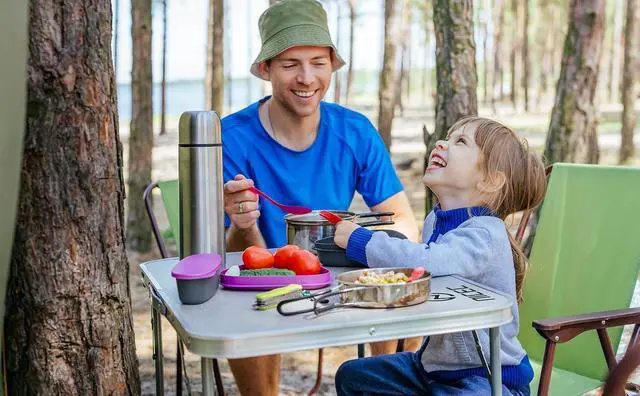 Alt view image 2 of 7 - Card Small Table, Adjustable Height Folding Table, Picnic, Camping, Outdoor, Portable Lightweight Aluminum, with Carry Handle for Beach, Indoor, Office (Large)