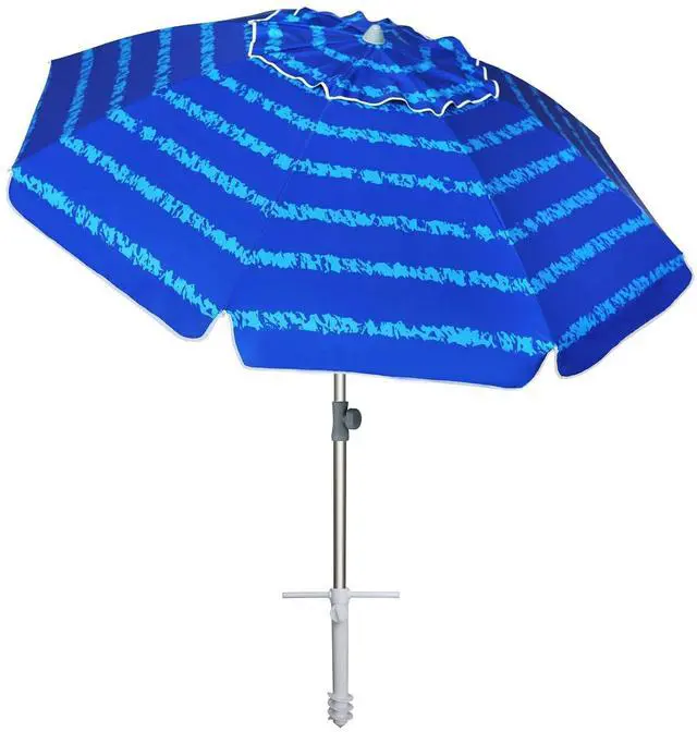 Main image of 7 Foot Heavy Duty HIGH Wind Beach Umbrella with sand anchor Vent Tilt Portable Sun Shelter, UV 50+ Sun Protection Outdoor Sunshade Umbrellas Carry Bag for Patio Garden Pool Backyard Multicolor