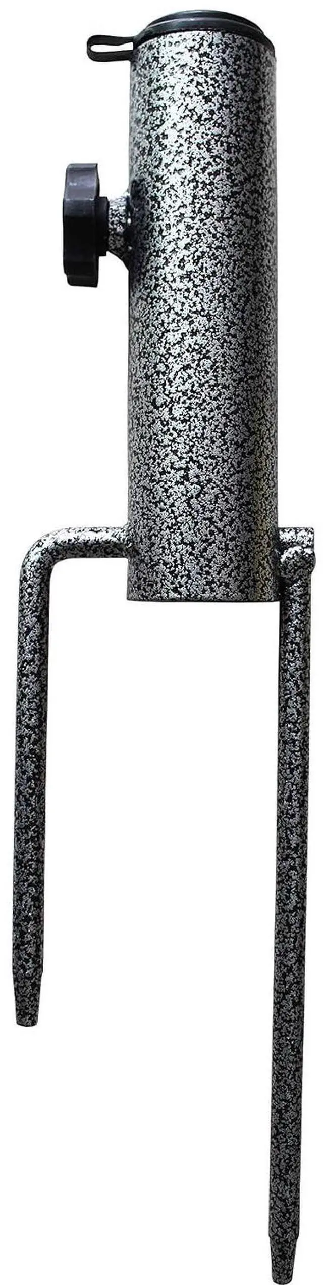 Main image of Adjustable Portable Umbrella Base, Upgraded Heavy Duty Metal Holder-Stand-Sand Grass Auger,for Flag, Umbrella, Fishing Rod, Outdoor Park Patio Beach Ground Ideal for Use in Soil, Grass