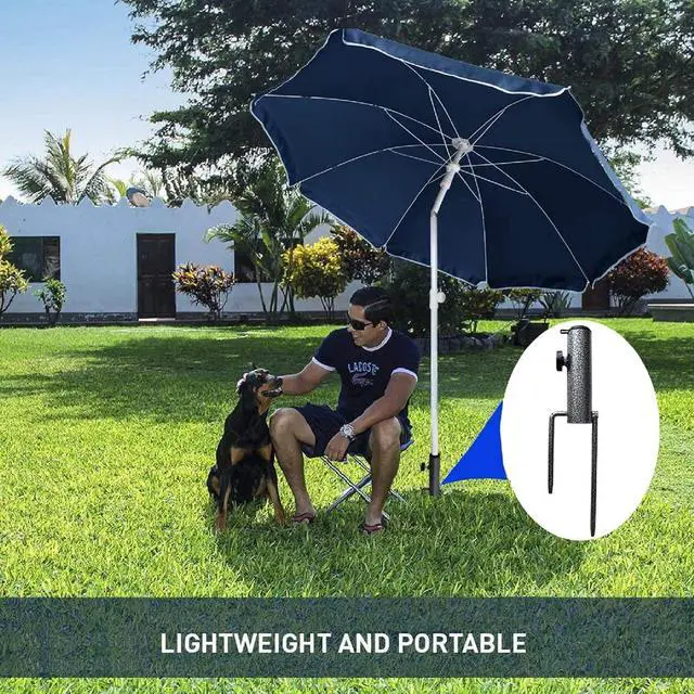 Alt view image 5 of 7 - Adjustable Portable Umbrella Base, Upgraded Heavy Duty Metal Holder-Stand-Sand Grass Auger,for Flag, Umbrella, Fishing Rod, Outdoor Park Patio Beach Ground Ideal for Use in Soil, Grass
