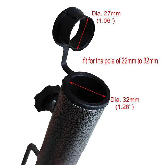 Alt view image 4 of 7 - Adjustable Portable Umbrella Base, Upgraded Heavy Duty Metal Holder-Stand-Sand Grass Auger,for Flag, Umbrella, Fishing Rod, Outdoor Park Patio Beach Ground Ideal for Use in Soil, Grass