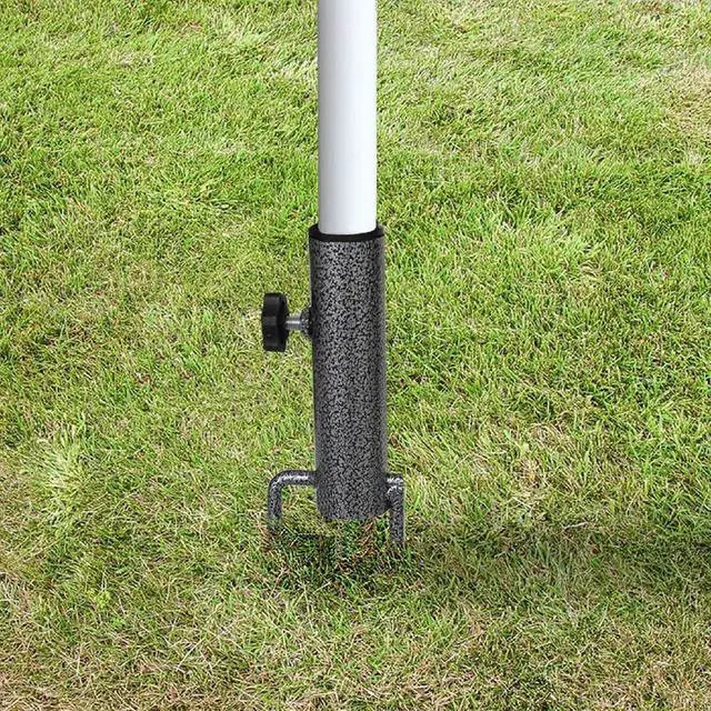 Alt view image 6 of 7 - Adjustable Portable Umbrella Base, Upgraded Heavy Duty Metal Holder-Stand-Sand Grass Auger,for Flag, Umbrella, Fishing Rod, Outdoor Park Patio Beach Ground Ideal for Use in Soil, Grass