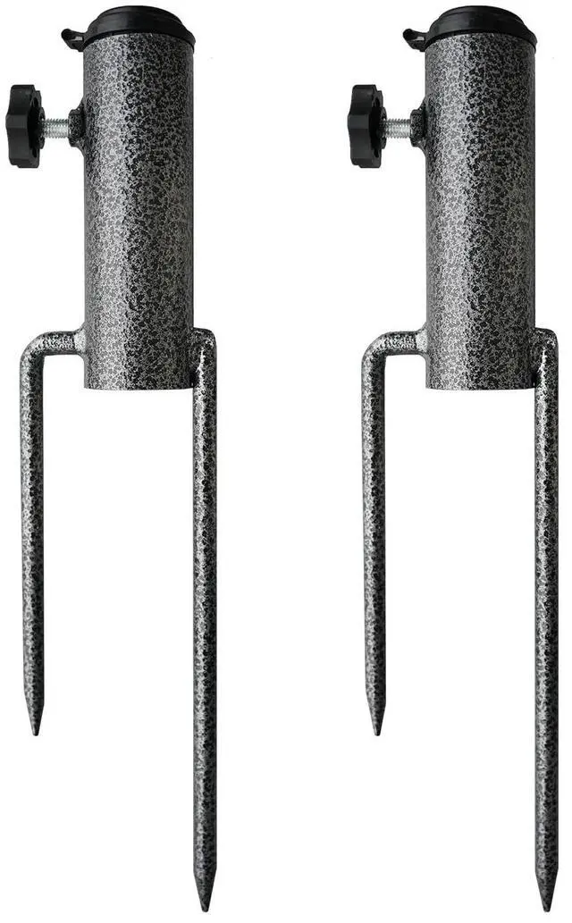 Main image of Adjustable Portable Umbrella Base, Upgraded Heavy Duty Metal Holder-Stand-Sand Grass Auger,for Flag, Umbrella, Fishing Rod, Outdoor Park Patio Beach Ground Ideal for Use in Soil, Grass
