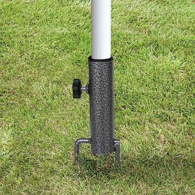 Alt view image 4 of 6 - Adjustable Portable Umbrella Base, Upgraded Heavy Duty Metal Holder-Stand-Sand Grass Auger,for Flag, Umbrella, Fishing Rod, Outdoor Park Patio Beach Ground Ideal for Use in Soil, Grass