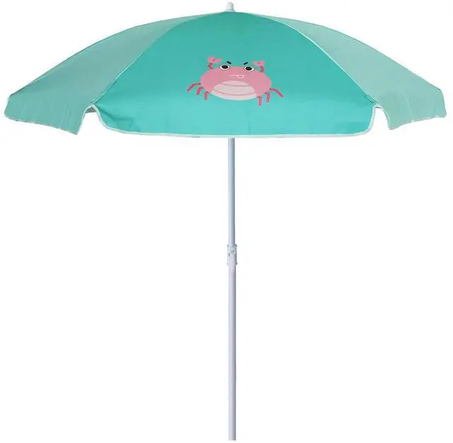 Main image of 5ft Seaside Beach Umbrella for Sand and Water Table - Kids Durable Umbrellas for children Beach Camping Garden Outdoor Play Shade