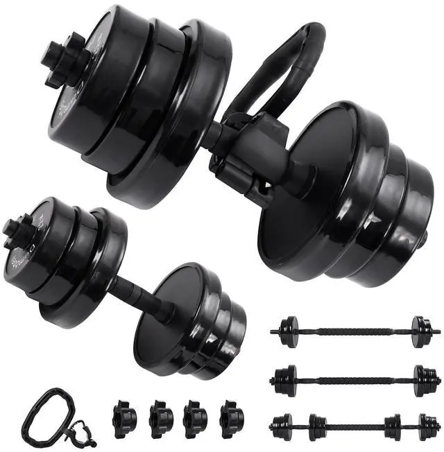 Main image of Weights, Dumbbell Set, Kettlebells, Adjustable Dumbbells, Barbell Weight Set, 20-40-50-70LB 3-in-1 set, Non-Slip, All-purpose