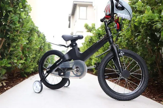 Alt view image 2 of 5 - Training Wheel Bike, Kids Bike Boys Girls, BMX Mountain with Dual Disc Brake 12-14-16-18 inch