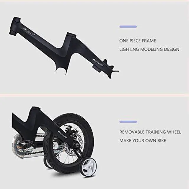 Alt view image 3 of 5 - Training Wheel Bike, Kids Bike Boys Girls, BMX Mountain with Dual Disc Brake 12-14-16-18 inch