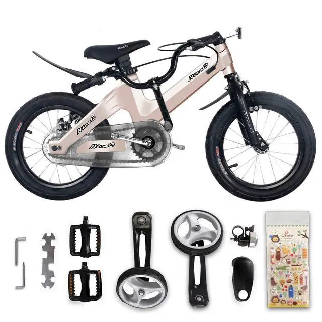Alt view image 6 of 6 - Training Wheel Bike, Kids Bike Boys Girls, BMX Mountain with Dual Disc Brake 12-14-16-18 inch