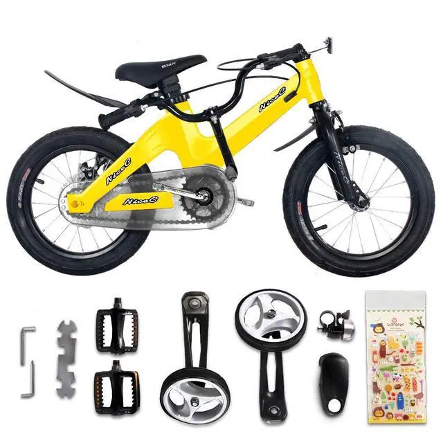 Alt view image 6 of 6 - Training Wheel Bike, Kids Bike Boys Girls, BMX Mountain with Dual Disc Brake 12-14-16-18 inch