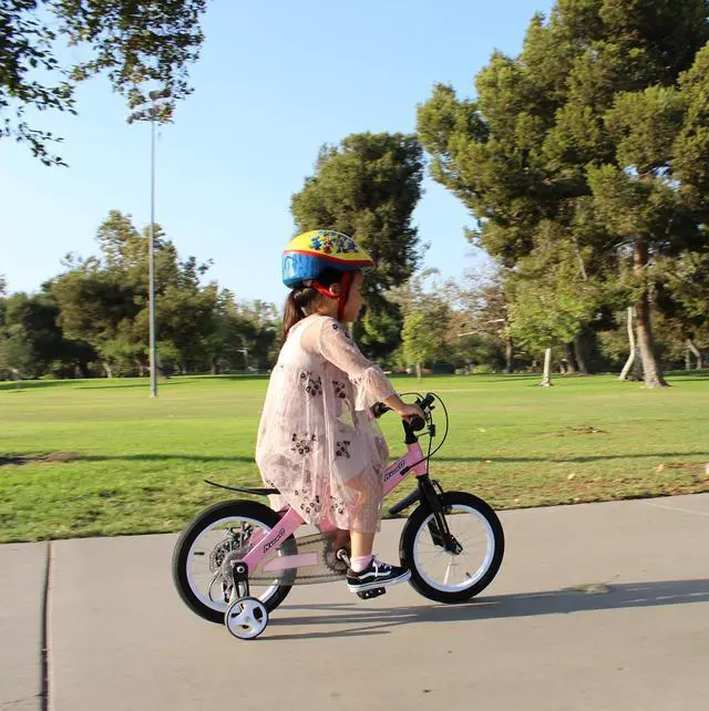 Alt view image 2 of 6 - Training Wheel Bike, Kids Bike Boys Girls, BMX Mountain with Dual Disc Brake 12-14-16-18 inch