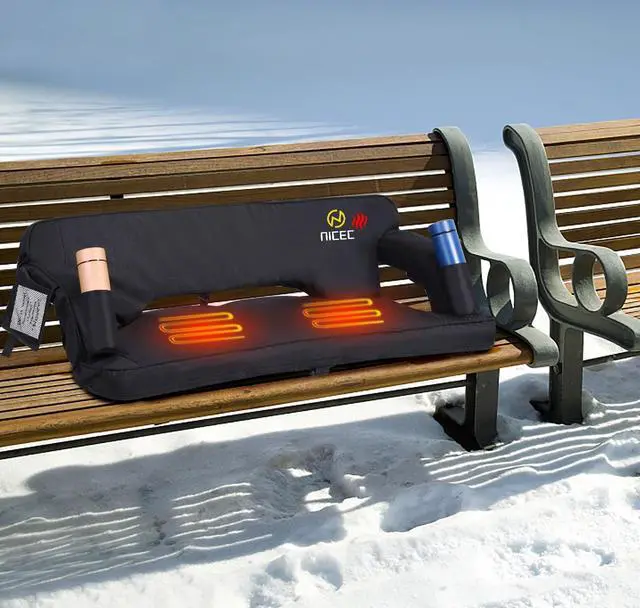 Alt view image 2 of 7 - Oversized Stadium Seats with Back Support, Bleacher Seats, Stadium Chairs with Back and Cushion, Floor Chair, Foldable, Thick Padding