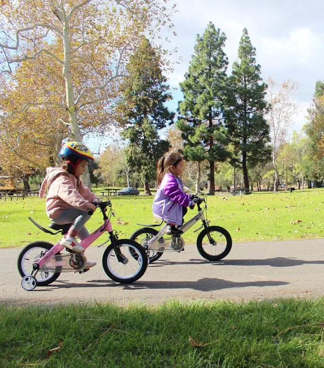 Alt view image 6 of 6 - Training Wheel Bike, Kids Bike Boys Girls, BMX Mountain with Dual Disc Brake 12-14-16-18 inch