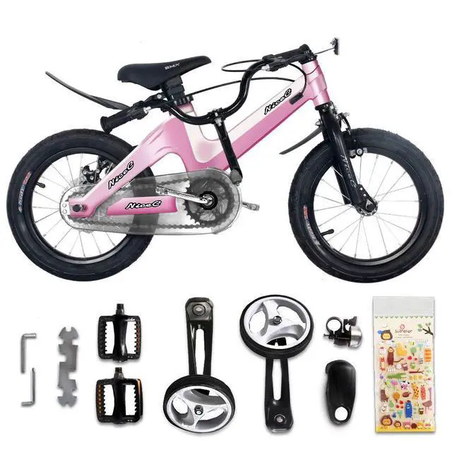 Alt view image 5 of 6 - Training Wheel Bike, Kids Bike Boys Girls, BMX Mountain with Dual Disc Brake 12-14-16-18 inch
