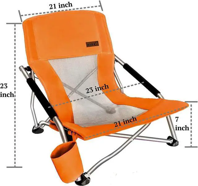 Alt view image 3 of 7 - Low Sand Beach Chair + Beach Chair wth Cooler and Umbrella