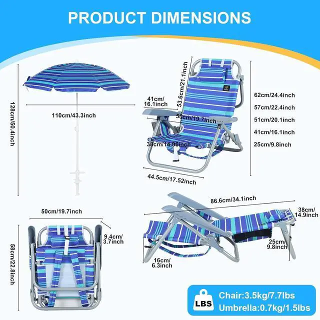 Alt view image 3 of 7 - Chair Beach, Low Beach Chair, Sling, Folding, Portable, Concert, for Adults 1-P Orange + Toddler Beach Chair, Baby Beach Chair, Kids Beach Chair, Kids Camping Chair 1-P