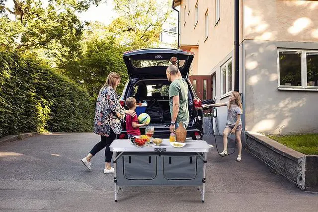 Alt view image 2 of 7 - Camping Storage Table + Grill Foldable Table
