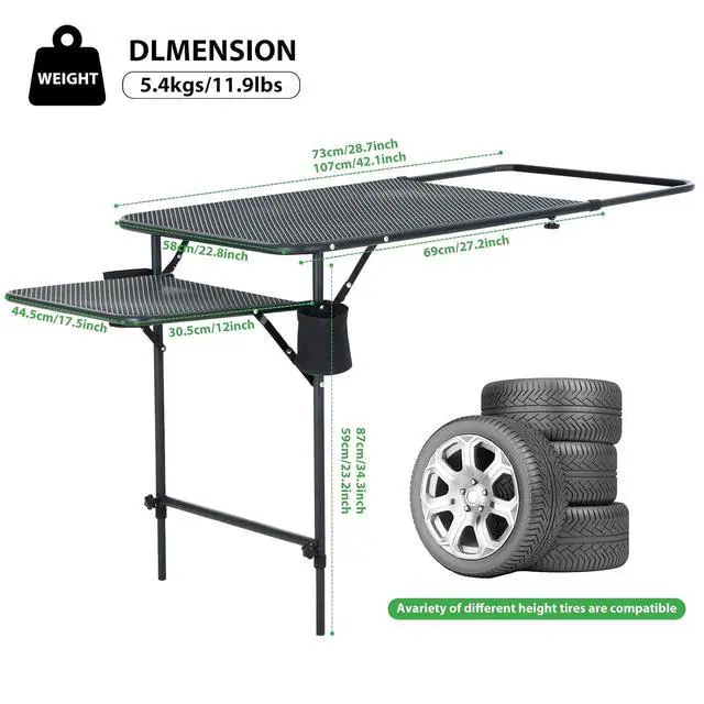 Alt view image 3 of 7 - Pool Storage, Pool Storage Bin, Pool Toy Storage, 214 Gallons 48.4 L Extra Large, Pool Float Storage + Tailgate Table, Car Desk, Tailgate Table, Car Camping, Camping Table, Overlanding Gear