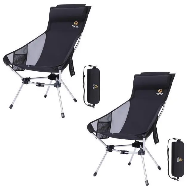 Alt view image 6 of 7 - Camping Shower Tent (2 Room) + High Back Folding Camping Chair (2-Pack)