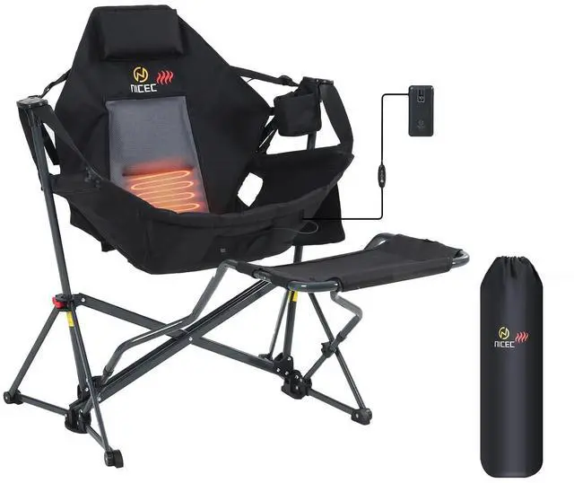 Main image of Camping Shower Tent + Heated Hammock Camping Chair with Footrest