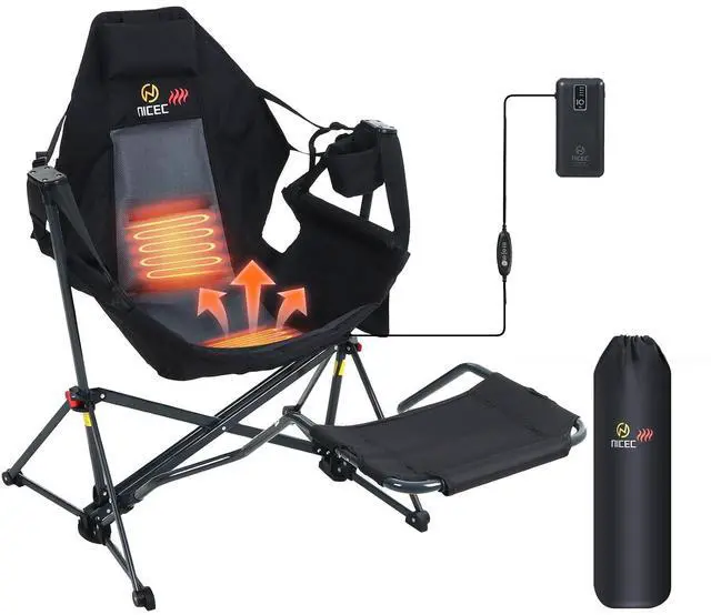 Main image of Grill Table, Outdoor Grill Table, Camping Table, Tailgate Table Adjustable Height & Width + Hammock Camping Chair with Footrest, Heated Camping Chair, Hammock Camping Chair, Camping Chair Rocker 1-P
