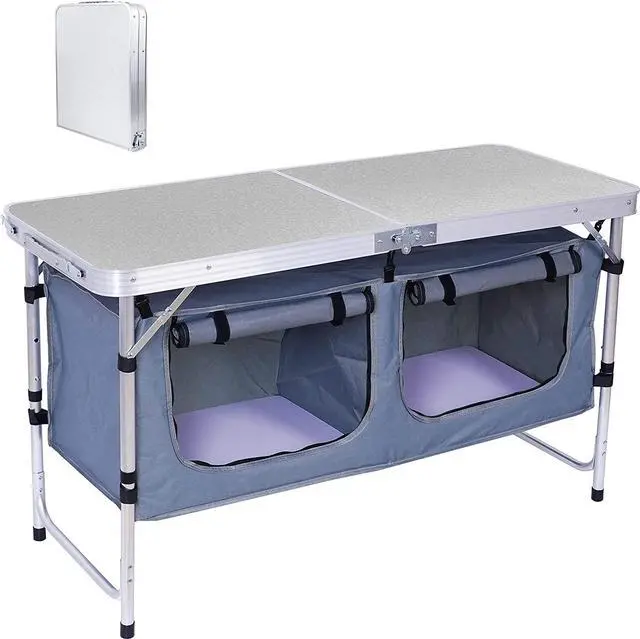 Main image of Storage Folding Table + Low Beach Camping Chair