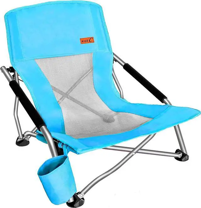 Main image of Low Beach Chair + 2 Pack Backpac Beach Chair with Umbrella