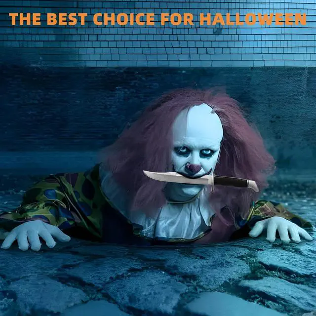 Alt view image 5 of 7 - 13.5" Halloween Fake Rubber Knife,Halloween Cosplay Knife Prop,Martial Arts Safe Practice Knives,Plastic Halloween Decorations.