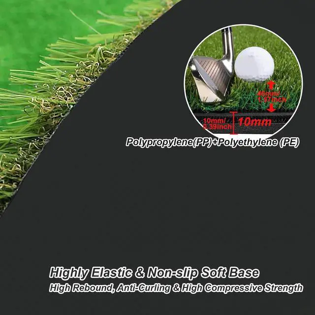 Alt view image 4 of 7 - Putting Green Indoor, Putting Green, Golf Simulators for Home, Golf Putting Mat, Putting Mat Putting Green Outdoor, Challenge Putting Cup, 3 Holes, Flags, and Slope