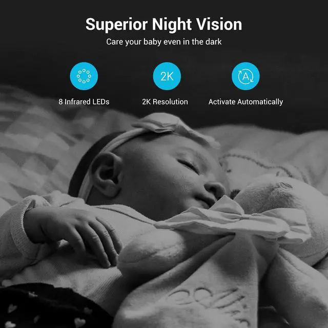 Alt view image 4 of 7 - Cameras for Home Security 3Pcs, Security Camera 2K, Indoor Camera for Home/Baby/Dog, Motion Tracking, IR Night Vision, 2-Way Audio, Siren, Compatible with Alexa & Google Assistant & IFTTT