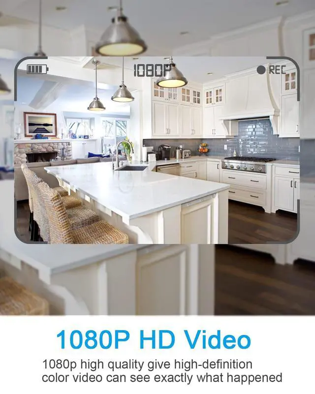 Alt view image 2 of 5 - Hidden Camera Clock,1080P Indoor Security Spy Cameras Wall Clock with Motion Detection,Small Secret Camera Nanny Cam for Home Office,No Wi-Fi No Audio