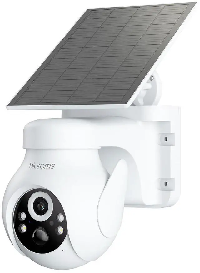 Main image of Solar Outdoor Camera Wireless, 360° PTZ Security Cameras Wireless Outdoor with Human Auto Tracking, 2K IR/Color Night Vision, Battery Powered, 2.4GHz Only