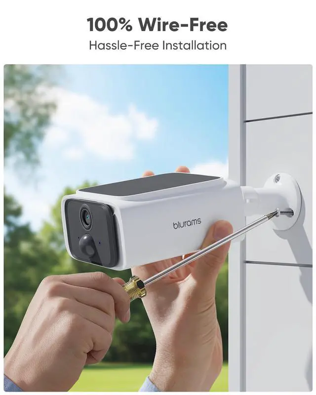 Alt view image 7 of 7 - 4MP Solar Security Camera, Wireless Security Camera Outdoor with Integrated Solar Panel, Night Vision, Dual-Band WiFi 6, Human Detection, Night Vision, Compatible with Alexa, 2Pack