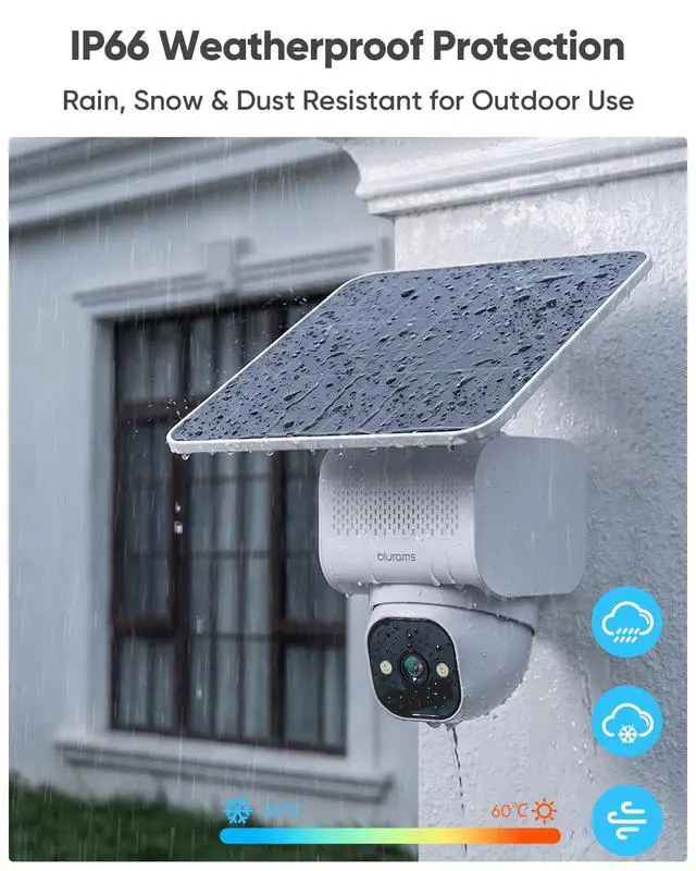 Alt view image 7 of 7 - 4K Ultra HD Solar Security Cameras Wireless Outdoor, Outdoor Camera w/Dual-Mode Solar Panel, AOV 24/7 Recording with SD, 2.4/5GHz WiFi 6