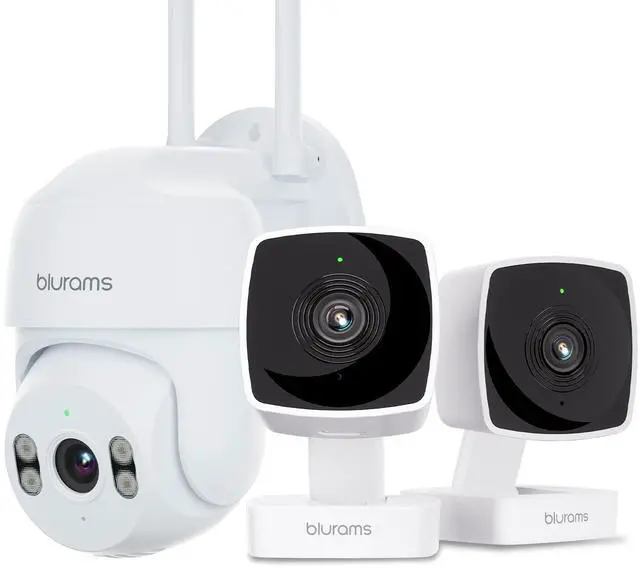 Main image of 3-Pack Cameras for Home Security, 2K Outdoor Security Camera Bundle, Indoor/Outdoor Camera w/AI Motion Detection, 2-Way Audio, Compatible with Alexa&Google Home
