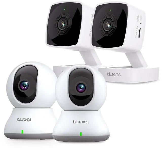 Main image of 5GHz Cameras for Home Security 2K, Security Camera 4-Pack, Pet Camera with Phone App w/AI Motion Detection, 2-Way Audio, Compatible with Alexa&Google Home