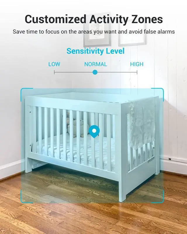 Alt view image 5 of 7 - 5G Cameras for Home Security, 2K Pet Camera with Phone App, 360° PTZ Indoor Camera w/Dual-Band WiFi6, Free Human/Motion/Sound Detection, 2-Way Talk, Night Vision, Compatible with Alexa, 2Pack