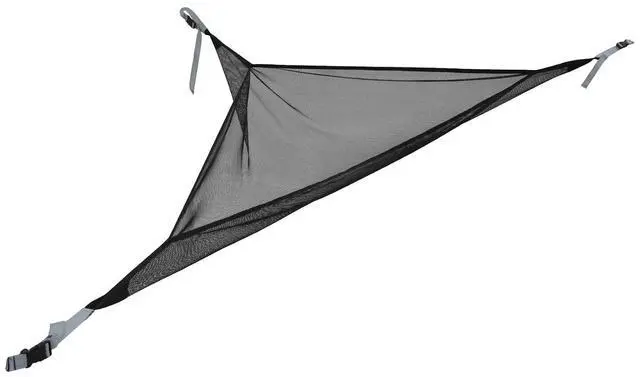 Main image of Compact Corner Mesh Shelf for Canopy Tent, Portable Gear Hanging Shelf Camping Accessory, Carry Bag Included, Black