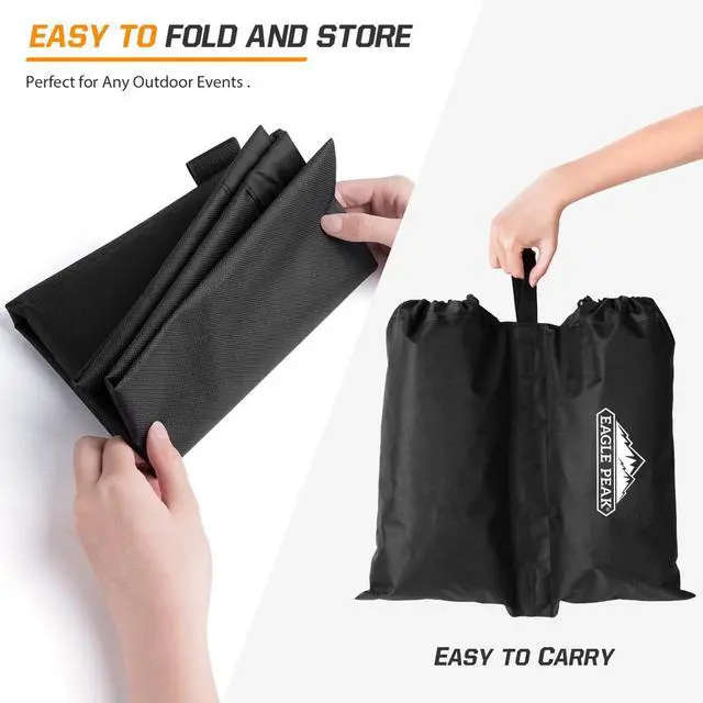 Alt view image 7 of 7 - Weight Bags for Pop up Canopy Outdoor Shelter, Gazebo Instant Shade Leg Canopy Weights, Sand Bags, Pack of 4