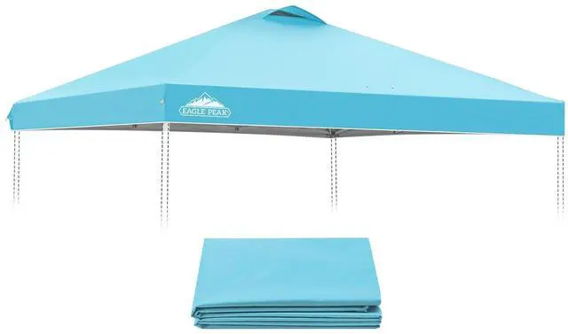 Main image of Replacement Canopy Top for Eagle Peak 10x10 Straight Leg Pop Up Canopy Frame Only, Canopy Cover with Air Vent, UPF 50+, Frame NOT Included, Light Blue