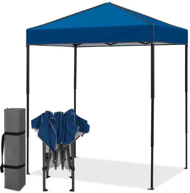 Main image of 6x4 Instant Pop Up Canopy Tent, Straight Leg Sun Shelter, Portable Canopy with Carry Bag for Camping, Beach & Sports, Dark Blue