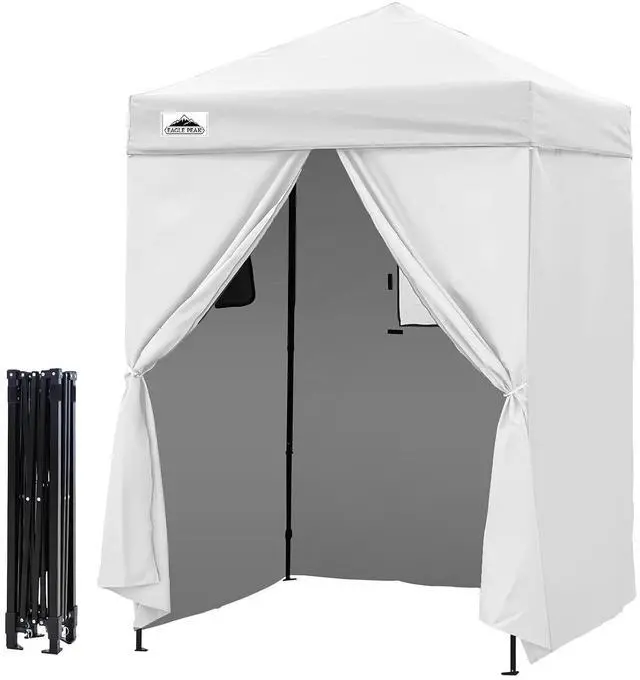 Main image of Flex Ultra Compact 5x5 Changing Room, Pop-up Canopy, Sun Shelter, Portable Privacy Canopy Cabana for Pool, Fashion Photoshoots, or Camping, White