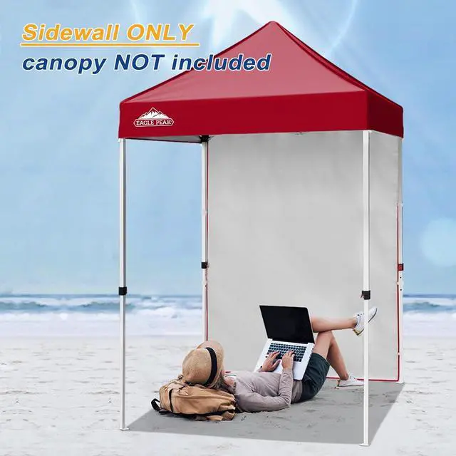 Alt view image 6 of 7 - Canopy Sidewall for 5x5 Pop Up Canopy Frame, Single Side Wall Panel Only (Fits 5x5 Straight Leg Frame, Canopy Top or Frame NOT Included), Burgundy