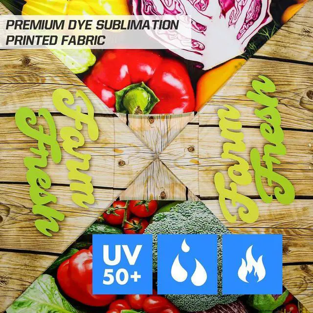 Alt view image 6 of 7 - Pop Up Canopy Tent with Wheeled Carry Bag, 8 Stakes, 4 Ropes, 4 Weight Bags, Easy Set Up Tent Canopy, 10x10 ft, 100sqft of Shade, Vegetable Stand