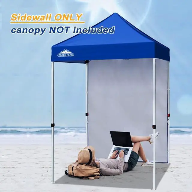 Alt view image 6 of 7 - Canopy Sidewall for 5x5 Pop Up Canopy Frame, Single Side Wall Panel Only (Fits 5x5 Straight Leg Frame, Canopy Top or Frame NOT Included), Blue