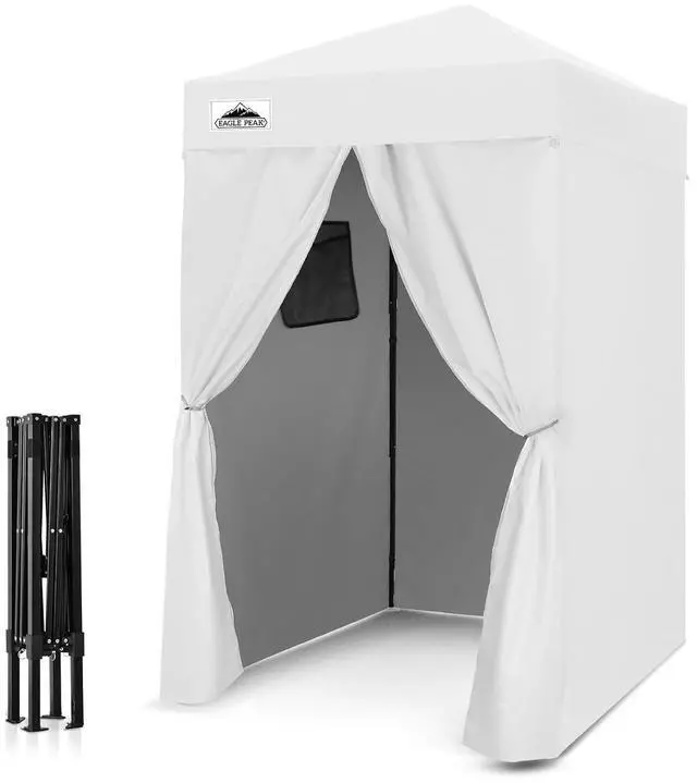 Main image of Flex Ultra Compact 4x4 Changing Room, Pop-up Canopy, Sun Shelter, Portable Privacy Canopy Cabana for Pool, Fashion Photoshoots, or Camping, White