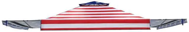 Main image of Replacement Canopy Top for Eagle Peak 17x10 Pop Up Canopy Frame Only, Canopy Cover with Two Tier Air Vent, UPF 50+, Frame NOT Included, American Flag