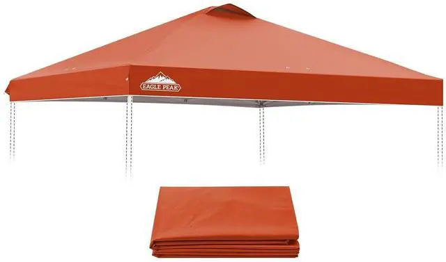 Main image of Replacement Canopy Top for Eagle Peak 10x10 Straight Leg Pop Up Canopy Frame Only, Canopy Cover with Air Vent, UPF 50+, Frame NOT Included, Brick Red